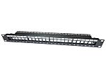 RS PRO 24 Port RJ Patch Panel STP Black