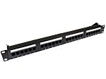 RS PRO Cat5e 24 Port RJ Patch Panel UTP 1U Black