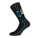 JLF Pro Black, Blue Socks, size 36/38 2.5/5