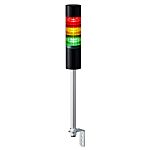 RS PRO Amber, Green, Red Buzzer Signal Tower, 3 Lights, 24 V dc, Pole Mount