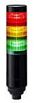 RS PRO Amber, Green, Red Signal Tower, 3 Lights, 24 V, Direct Mount, Pole Mount