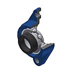 2 Hole Flange Bearing Unit, ESFLE206, 25mm ID