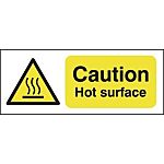 RS PRO Self-Adhesive General Hazard Hazard Warning Sign (English)