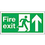 Polyester Fire Exit Up, Fire Exit, English, Exit Sign