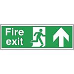 Polyester Fire Exit Up, Fire Exit, English, Exit Sign