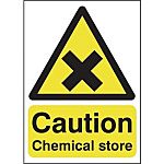 RS PRO Self-Adhesive Biological Hazard Hazard Warning Sign (English)