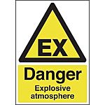 RS PRO Self-Adhesive Biological Hazard Hazard Warning Sign (English)