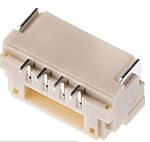 Embases de circuit imprimé RS PRO, 4 pôles , 1.25mm 1 rangée, 1A, Angle droit