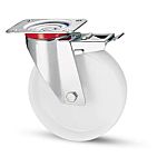 RS PRO Swivel Castor Wheel, 120kg Capacity, 80mm Wheel