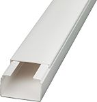 RS PRO White Mini Trunking - Closed Slot, W40 mm x D25mm, L2m, PVC