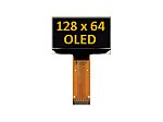 Midas Yellow Passive matrix OLED Display 128 x 64pixels COT I2C, Parallel, SPI Interface