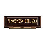 Midas Yellow Passive matrix OLED Display 256 x 64pixels COT Parallel, SPI Interface