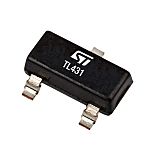 STMicroelectronics Adjustable Shunt Voltage Reference 2.5V 1% 3-Pin SOT23-3, TL431AIL3T