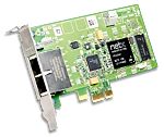 Hilscher 2 Port Low Profile PCI Express RJ45 Network Card, 100Mbit/s