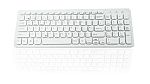 Ceratech KYB-BIO960-BTWH Wireless Bluetooth Compact Keyboard, QWERTY (UK), White