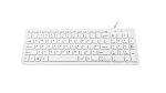 Ceratech KYB-BIO960-UBWH Wireless Bluetooth Compact Keyboard, QWERTY (UK), White