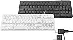 Teclado Ceratech, , Con cable, Negro, USB, QWERTY (UK)