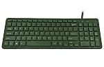 Ceratech KYB-BIO960-UBGR Wired USB Keyboard, QWERTY (UK), Grey