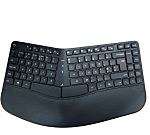 Ceratech KYB-CONTOUR-RFBTB Wireless RF Compact Keyboard, QWERTY (UK), Black