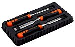 Bahco 3 Piece Chisel Set, 175mm Length, 12 mm, 18 mm, 25 mm Blade Width