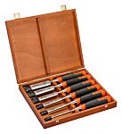 Bahco 6 Piece Chisel Set, 235mm Length, 6 mm, 10 mm, 12 mm, 18 mm, 25 mm, 32 mm Blade Width