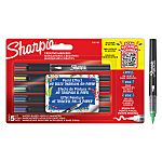 Sharpie Blue, Green, Purple, Red, Yellow 1.2mm Medium Tip Paint Marker Pen for use with Ceramics, Concrete/Stone,