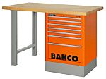 Banco de trabajo Bahco, long. 1500mm, ancho 750mm, alt. 1030mm, carga máx. 30kg