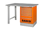 Banco de trabajo Bahco, long. 1800mm, ancho 750mm, alt. 1030mm, carga máx. 30kg