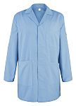 EUROSTAT Light Blue Unisex Reusable Lab Coat, S