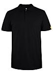 EUROSTAT 51-730-6 Black 3% Carbon, 48.5% Cotton, 48.5% Polyester ESD-Safe Polo Shirt, UK- XS