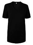 EUROSTAT Black 3% Carbon, 48.5% Cotton, 48.5% Polyester Short Sleeve T-Shirt, UK- S