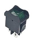 RS PRO Illuminated DPST, On-Off Rocker Switch Panel Mount