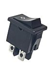 RS PRO Illuminated DPST, On-Off Rocker Switch Panel Mount