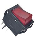 RS PRO Illuminated DPDT, On-Off Rocker Switch Panel Mount