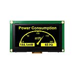 NEWHAVEN DISPLAY INTERNATIONAL 2.7in Yellow Passive matrix OLED Display 128 x 64pixels PCB Mount Serial/Parallel
