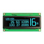 NEWHAVEN DISPLAY INTERNATIONAL 3.12in Blue Passive matrix OLED Display 256 x 64pixels PCB Mount Serial/Parallel
