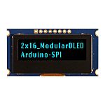 NEWHAVEN DISPLAY INTERNATIONAL 1.39in Blue Passive matrix OLED Display PCB Mount SPI Interface