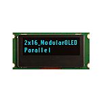 NEWHAVEN DISPLAY INTERNATIONAL 1.39in Blue Passive matrix OLED Display PCB Mount Parallel Interface