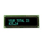 NEWHAVEN DISPLAY INTERNATIONAL M0216MD-162MDBR2-J VFD Display 5 x 7 Dot Matrix 2 Rows x 16 Char. ASCII, Japanese 