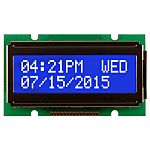 NEWHAVEN DISPLAY INTERNATIONAL NHD-0212WH-ATMI-JT# Alphanumeric LCD Alphanumeric Display, White on Blue, 2 Rows by 12