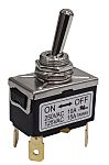 RS PRO Toggle Switch, Panel Mount, On-None-Off, DPST, Solder Lug Terminal, 125, 250V ac
