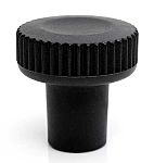 RS PRO Black Thermoplastic Thumbscrew Clamping Knob, M8, Threaded Mount