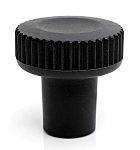 RS PRO Black Thermoplastic Thumbscrew Clamping Knob, M8, Threaded Mount