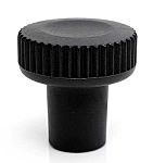 RS PRO Black Thermoplastic Thumbscrew Clamping Knob, M6, Threaded Mount