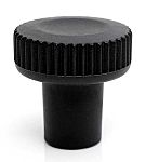 RS PRO Black Thermoplastic Thumbscrew Clamping Knob, M4, Threaded Mount