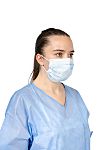 M31101-30 Kolmi Hopen Blue Polypropylene Face Mask for Medical, 175 x 95 mm