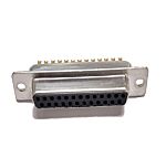 RS PRO 25 Way Panel Mount D-sub Connector Socket, with Panel