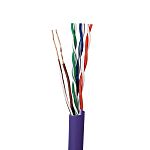 RS PRO, 305m Cat6, Purple Unterminated to, Unshielded Unshielded, Unterminated PVC Sheath