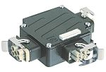 HARTING Energy Distributors, 6 Way, 40A, Han Power T, Bulkhead, 600 V