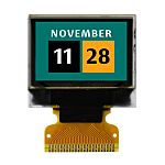 NEWHAVEN DISPLAY INTERNATIONAL 0.95in Blue, Green, Red Passive matrix OLED Display 96 x 64pixels PCB Mount Parallel,